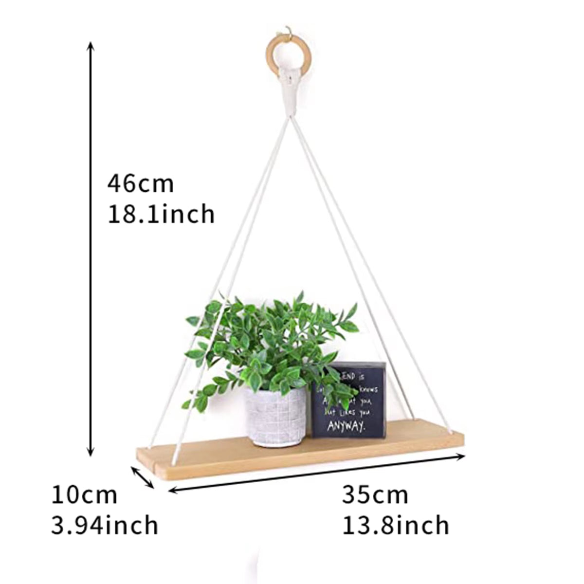 Hanging Boho Shelf for Plants 